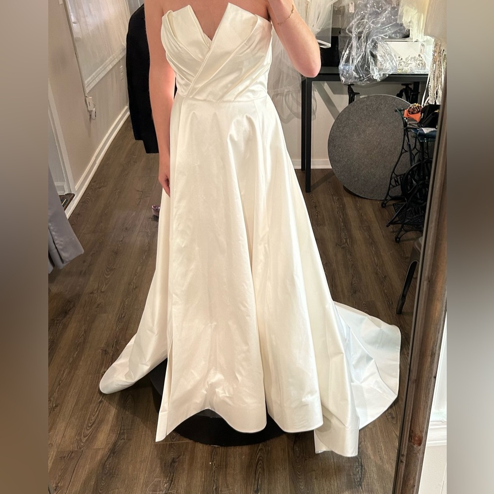 Legends Romona Keveza Silk Wedding Dress NWT